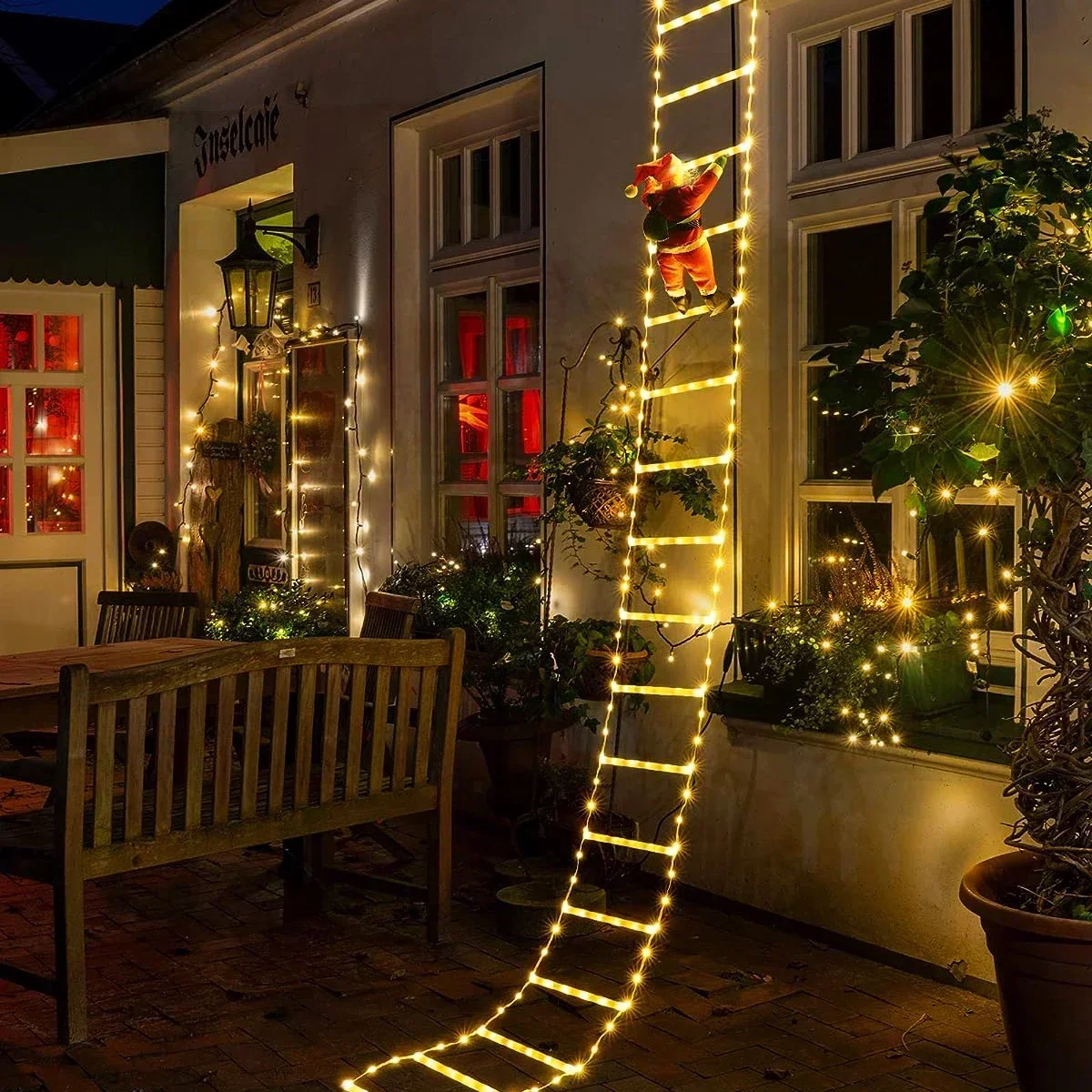 Outdoor Lighting Tree - Светодиодный лестница для Деда Мороза, домашний