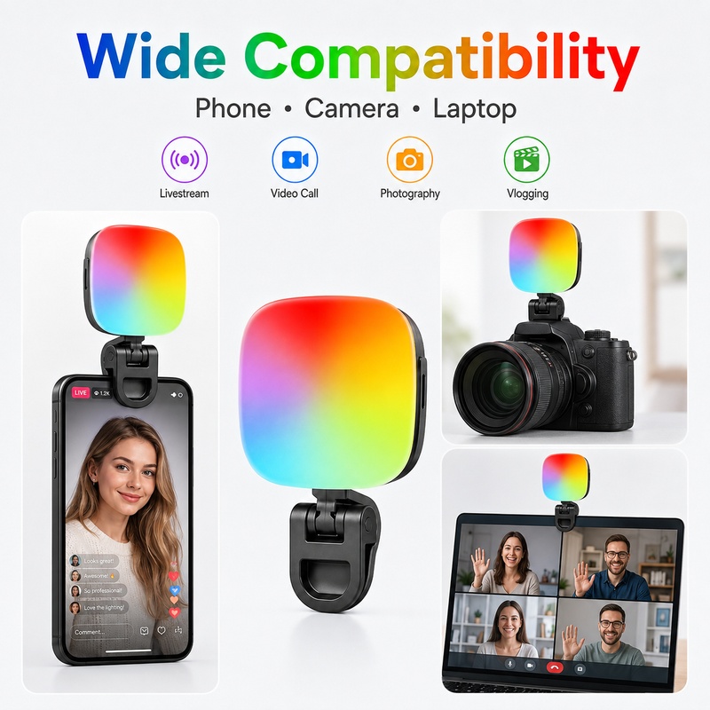 Outdoor Lighting In Photography - Портативный RGB LED-осветитель для фотосъемки, карманный