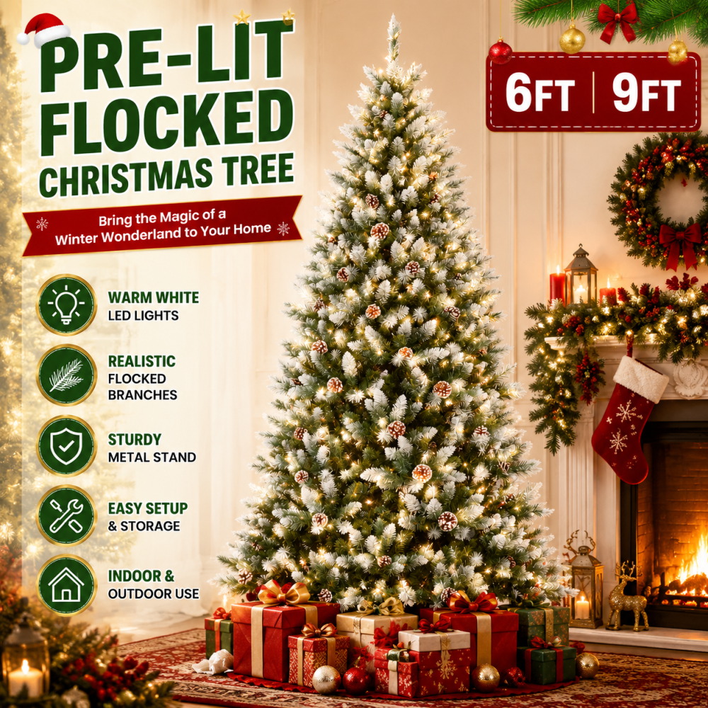 Outdoor Lighting Tree - Искусственная рождественская елка с подсветкой, 6'/9',