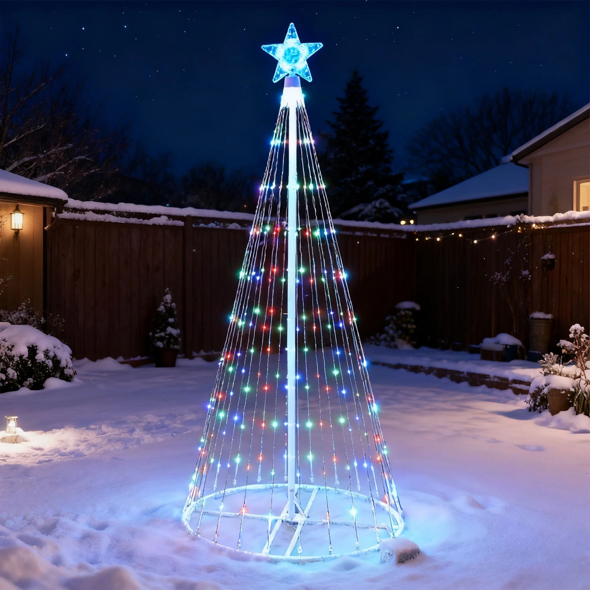 Светодиодные гирлянды с водопа – обзор и цена Outdoor Lighting Tree