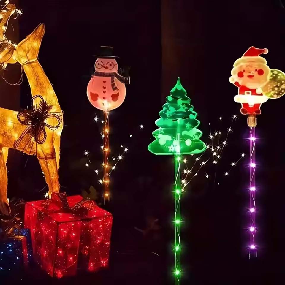 Набор из 6 солнечных светильни – обзор и цена Outdoor Lighting Tree