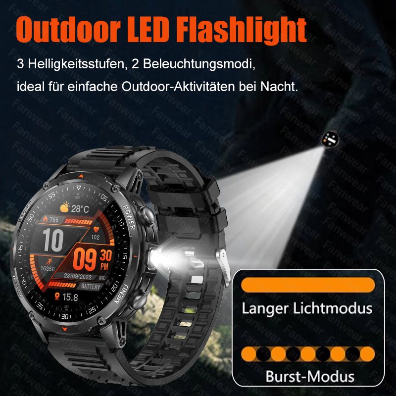 Новые военные умные часы Fanwe – обзор и цена Outdoor Lighting Japan