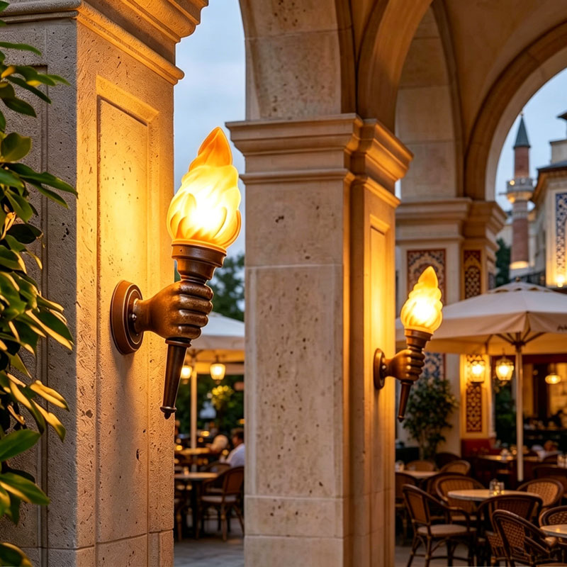 Креативный настенный светильни – обзор и цена Outdoor Lighting Restaurant