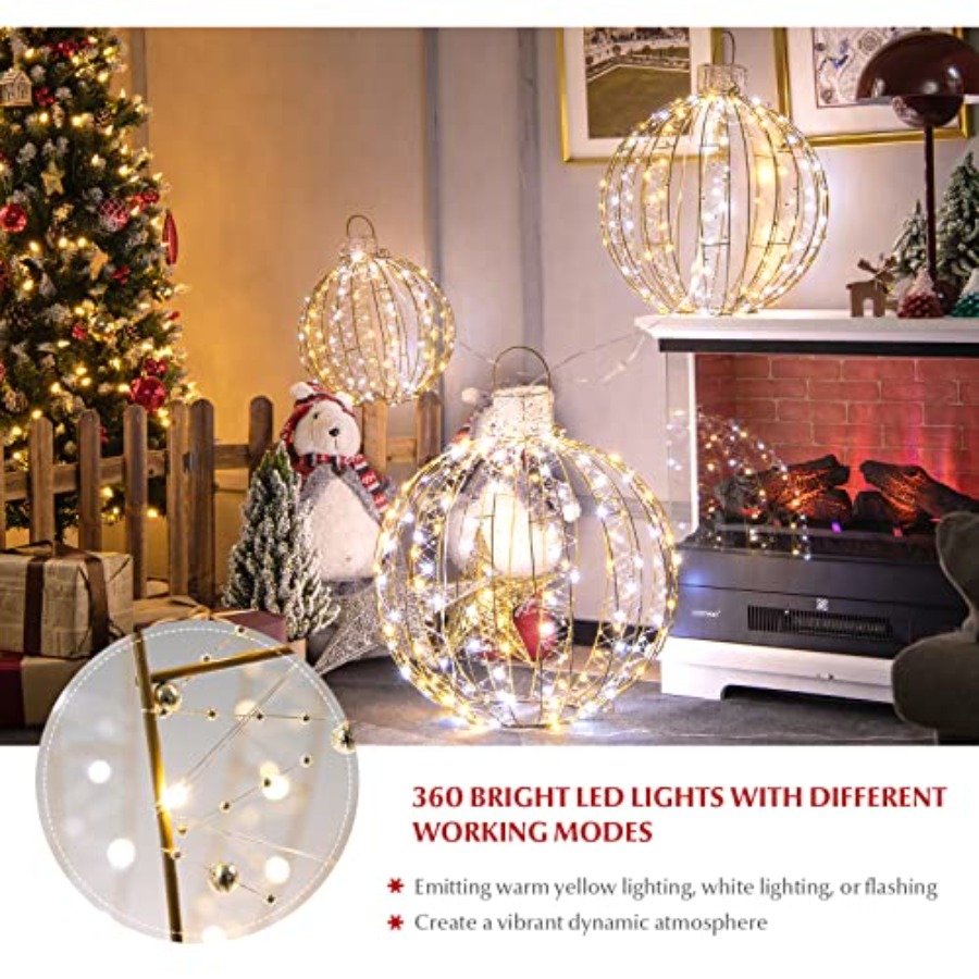 3 шт. рождественских светодиод – обзор и цена Outdoor Lighting Tree