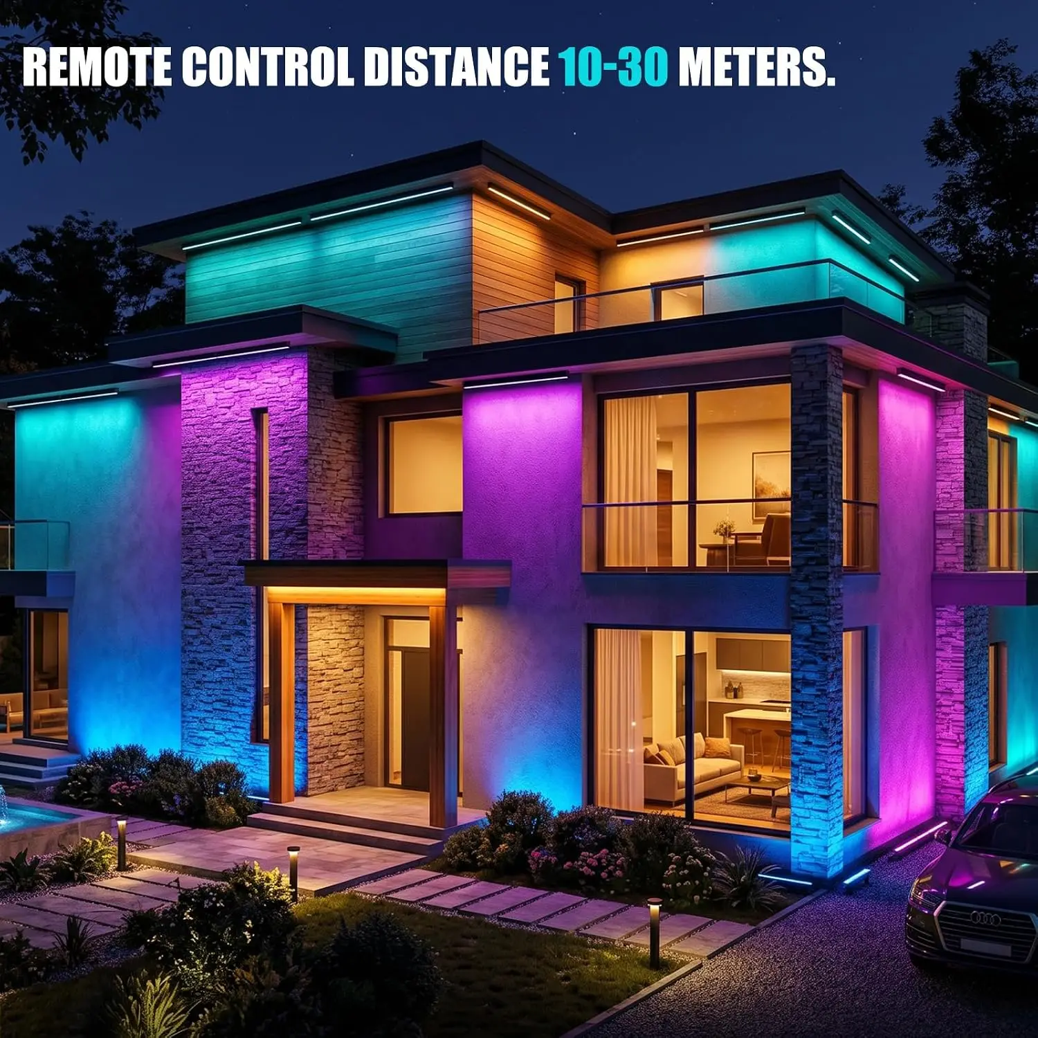 2 шт. RGB-светильников для под – обзор и цена Color Changing Outdoor