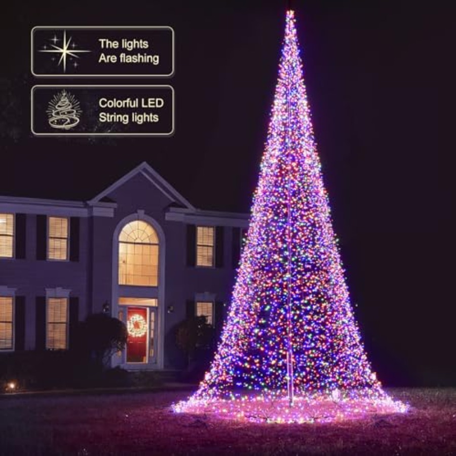 Уличная новогодняя елка с LED- – обзор и цена Outdoor Lighting Tree