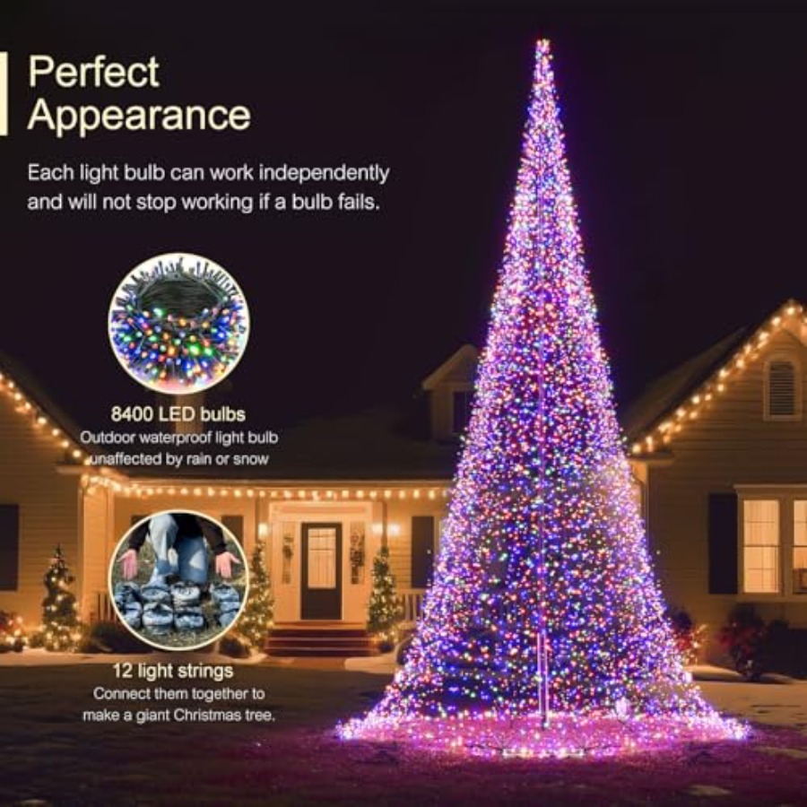 Уличная новогодняя елка с LED- – обзор и цена Outdoor Lighting Tree